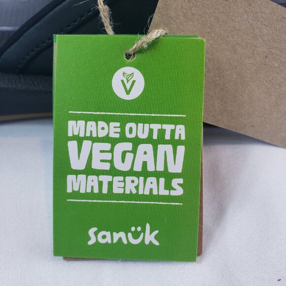 New Sanuk Womens Cosmic Aquarius H2O Black Flip Flops - Picture 10 of 11